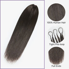 Readitress™ Pre-Separated Feather Crochet Human Hair for Miracle Knots Boho Braids | Silky Straight Protective Style (Free Gifts Included) - US Only
