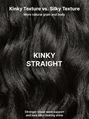 Luvme All-Day Comfort™ Wig 180% / 250% Density Kinky Body Wave / Layered Light Kinky Straight PartingMax Glueless 7x6 Closure HD Lace Wig Pre-Cut Lace