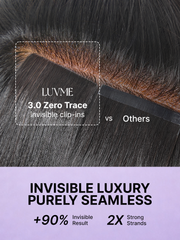 Yaki Straight 0.59mm Zero Trace Invisible Clip in Hair Extensions 100g 7pcs / 6pcs Seamless Blend & Lightweight for Daily Styling