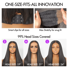 Luvme All-Day Comfort™ Wig Deep Wave Glueless Minimalist HD Lace Human Hair Curly Wig Pre-Cut Lace